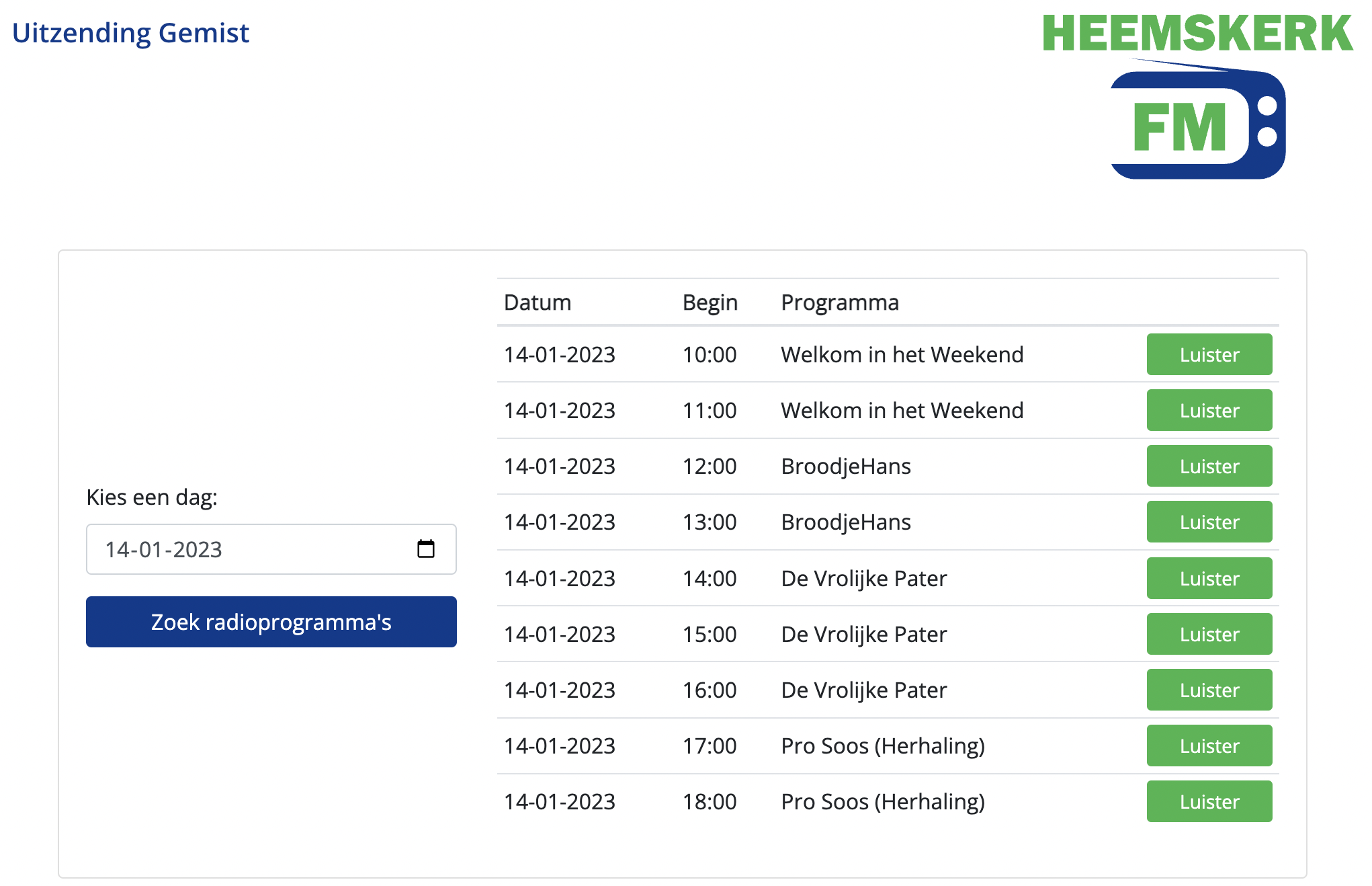 Heemskerk FM - Software & integratie